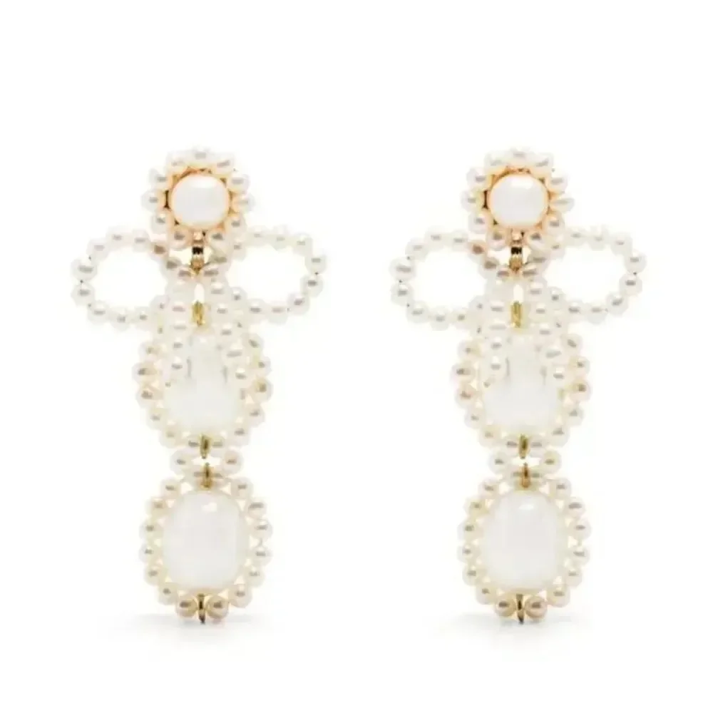 SHRIMPS  Angela Bow-Detailing Drop Earrings